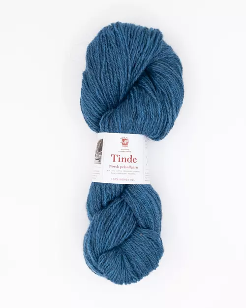 2135 Tinde Pelsullgarn - mellomblå