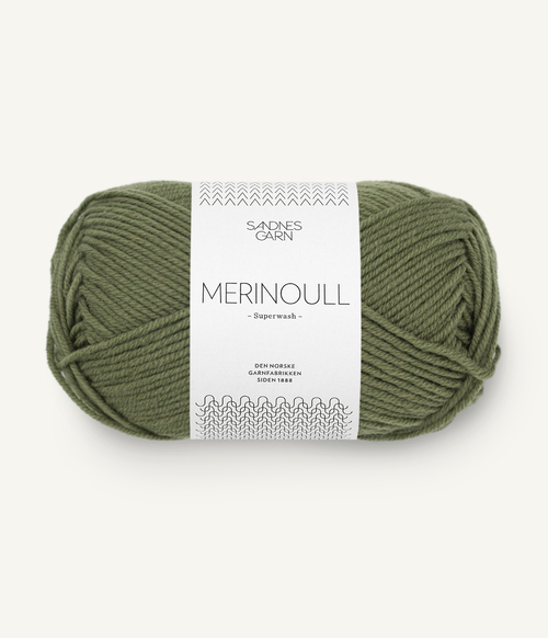 9062 Merinoull - olivengrønn