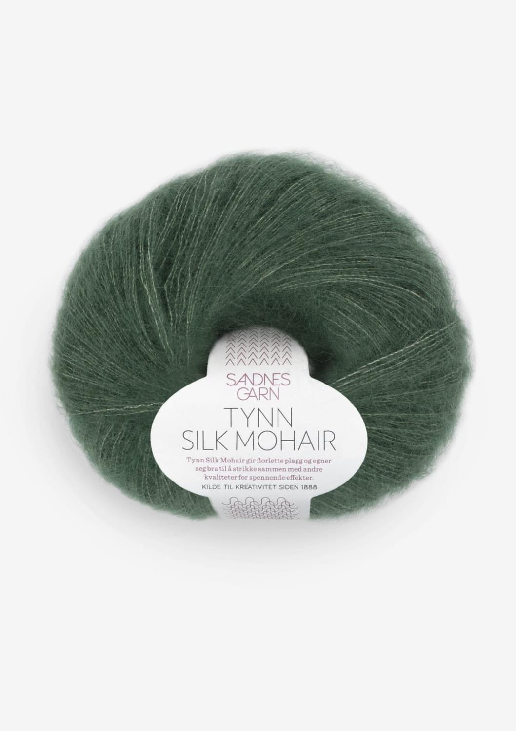 8581 Tynn Silk Mohair - dyp skoggrønn