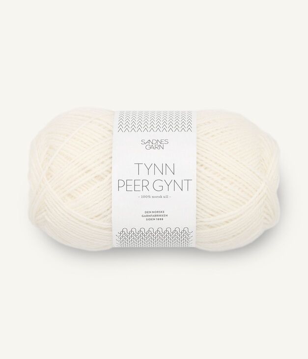 1002 Tynn Peer Gynt - hvit