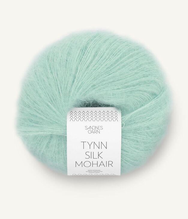 7720 Tynn Silk Mohair - blå dis
