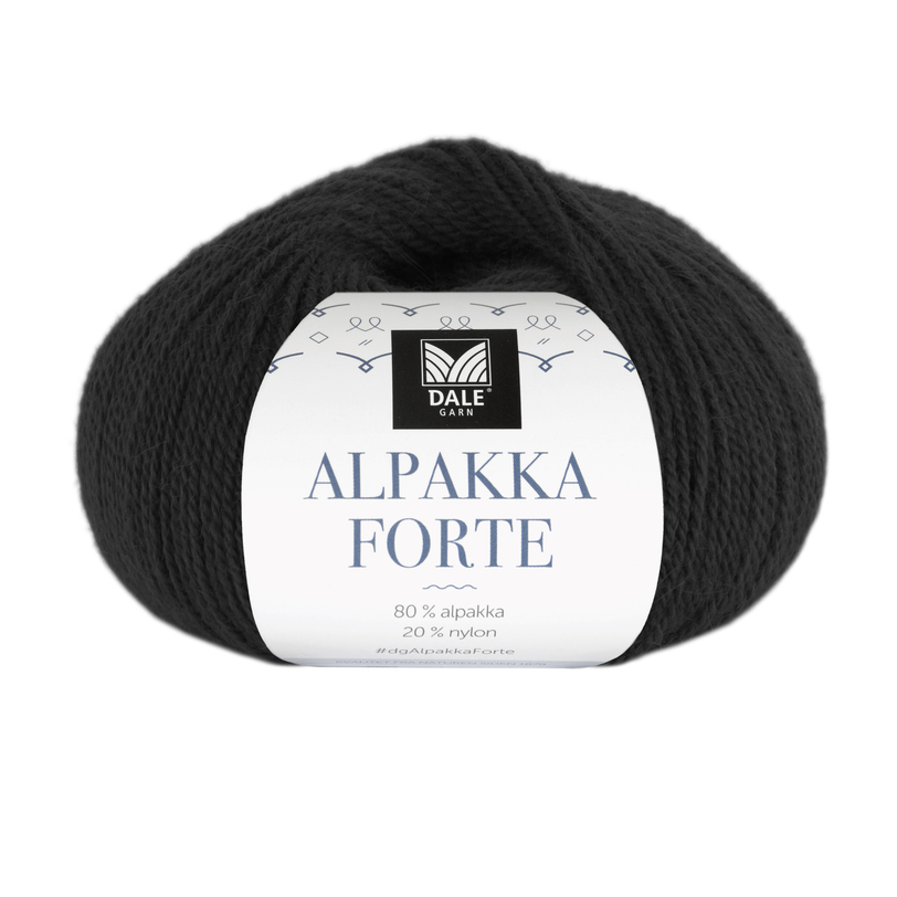 733 Alpakka Forte - svart