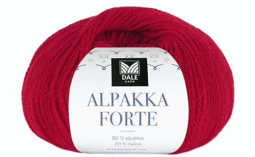 739 Alpakka Forte - dyp rød