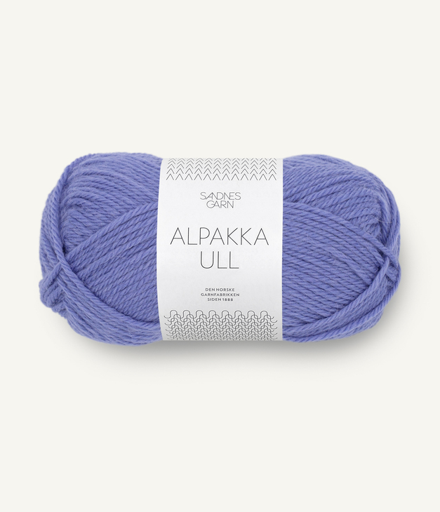 5535 Alpakka Ull - blå iris