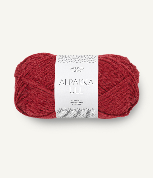 4236 Alpakka Ull - dyp rød