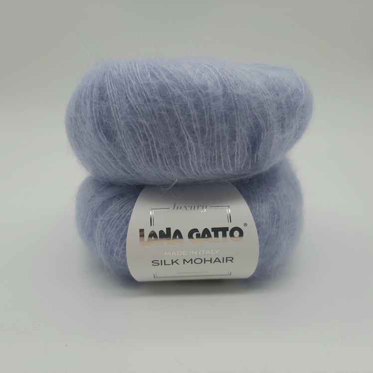 7264 Lana Gatto silk mohair - azzurro