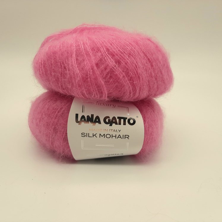 9377 Lana Gatto silk mohair - fuxia