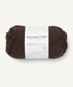 3081 KlompeLompe Merinoull - mørk brun