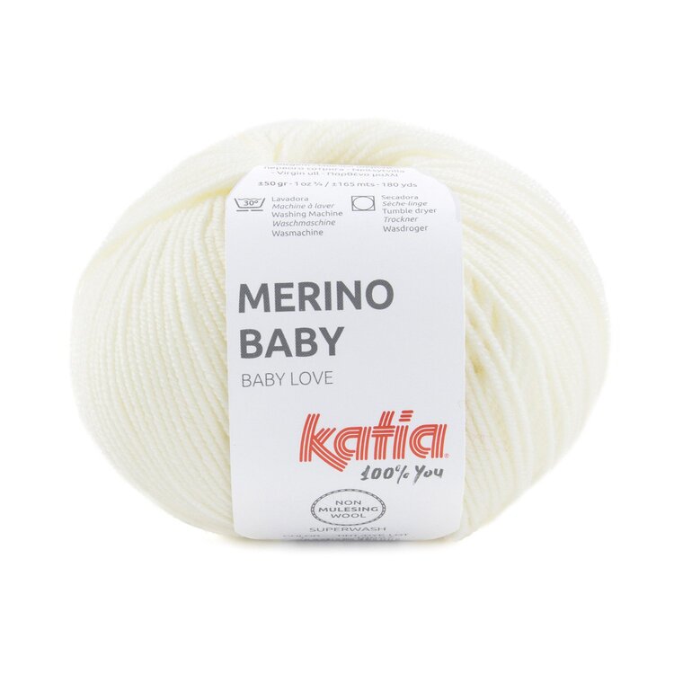 1 Merino Baby - white