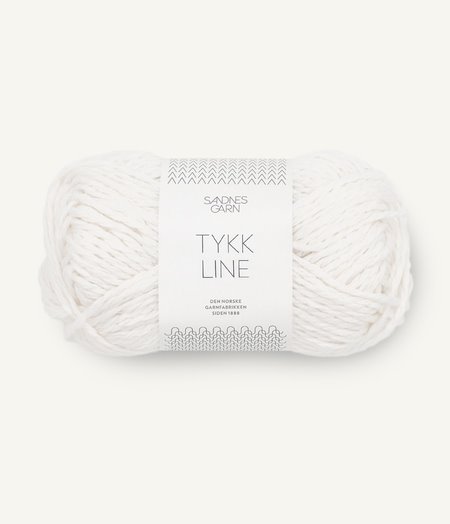 1002 Tykk Line - hvit