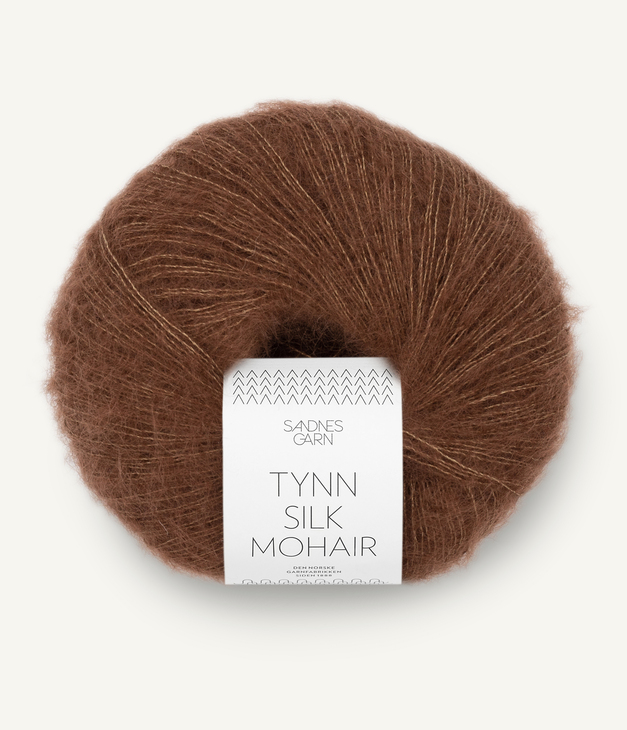 3073 Tynn Silk Mohair - sjokolade