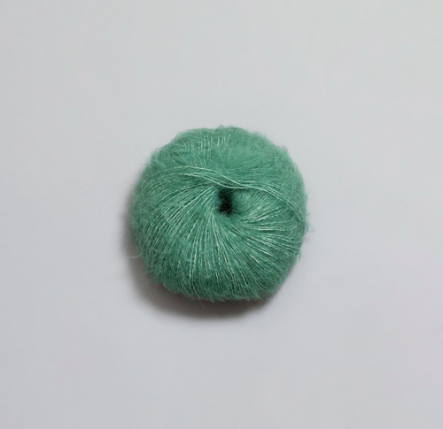 7766 Alpakka Lin - emeraldgrønn