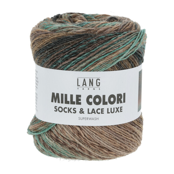 205 Mille Colori Socks & Lace Luxe - beige/grønn