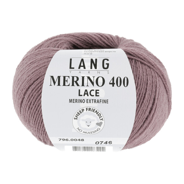 48 Merino 400 lace - dusky pink