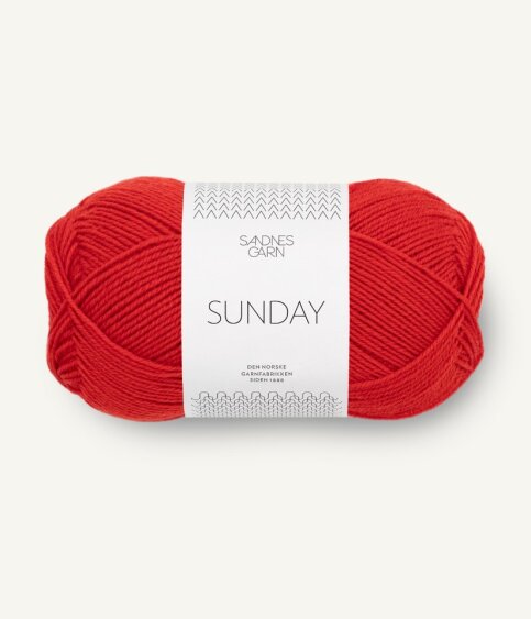 4018 Sunday - scarlet red