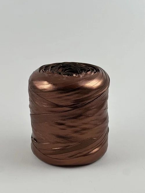 14 Mere heklegarn - bronse, metallisk