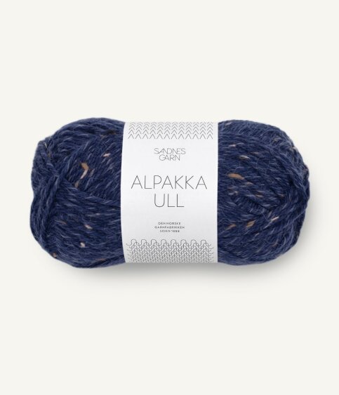 5585 Alpakka Ull - marineblå tweed