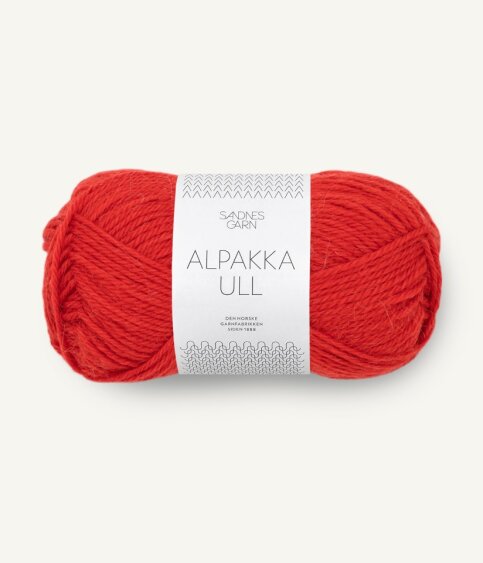 4018 Alpakka Ull - scarlet red