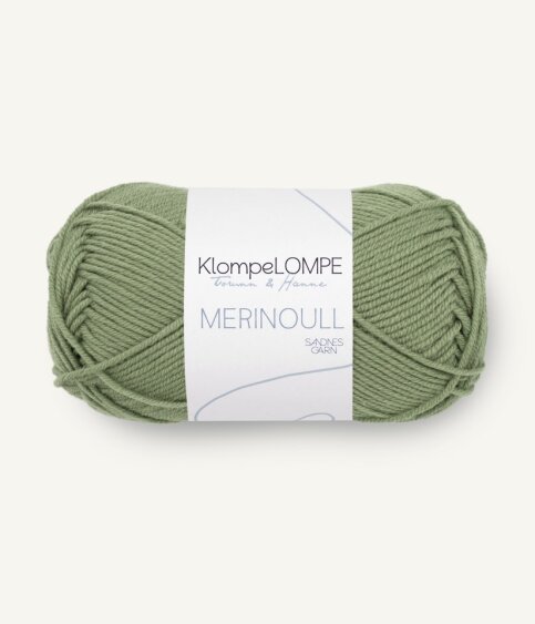 9052 KlompeLompe Merinoull - mørk puddergrønn