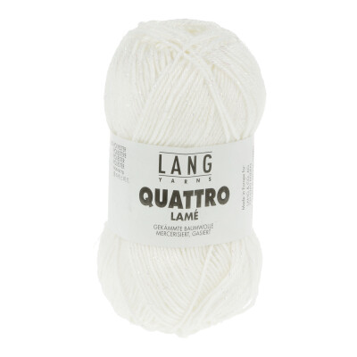 01 Quattro Lamé - white