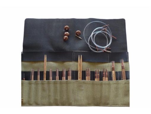 KnitNorway - utskiftbare strikkepinner, lange pinner (grønn)