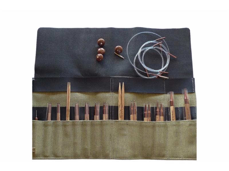 KnitNorway - utskiftbare strikkepinner, lange pinner (grønn)