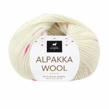 567 Alpakka Wool - natur/rosa print