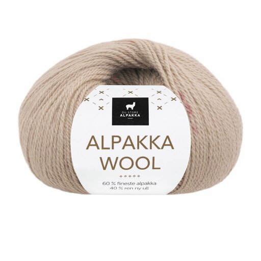 568 Alpakka Wool - sand/rosa print