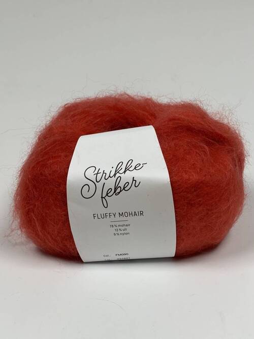 090 Fluffy Mohair - blodappelsin