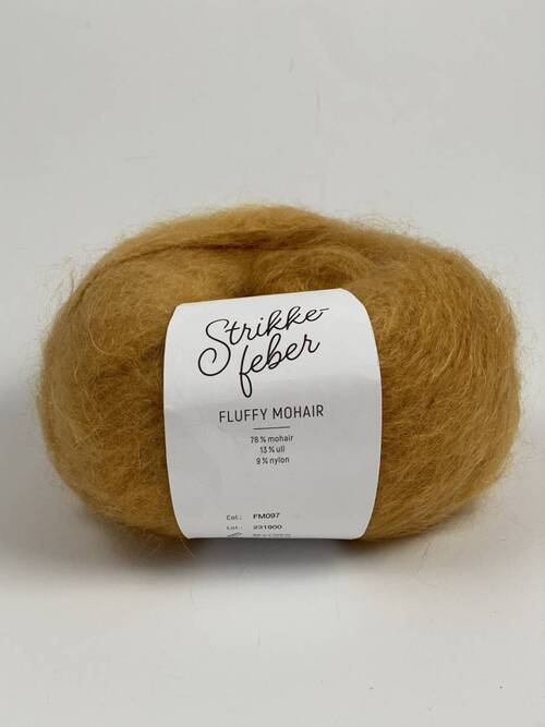 097 Fluffy Mohair - mustard