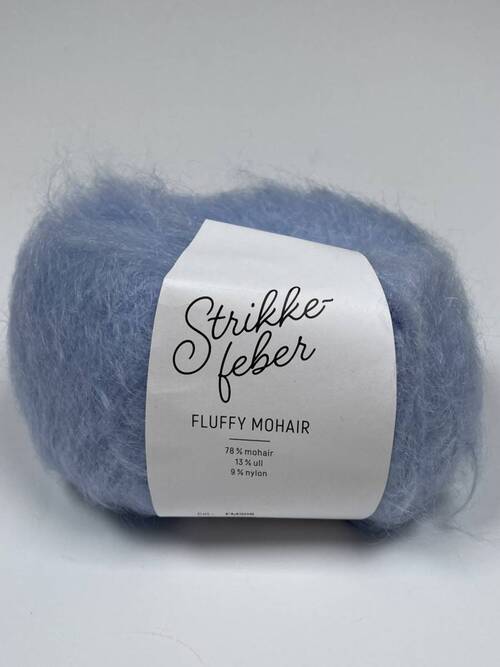 308 Fluffy Mohair - lysblå