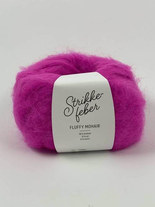 807 Fluffy Mohair - neonrosa