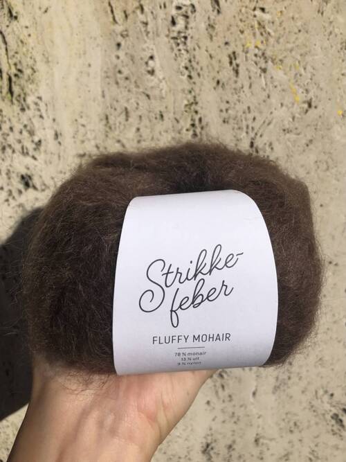 916 Fluffy Mohair - sjokolade