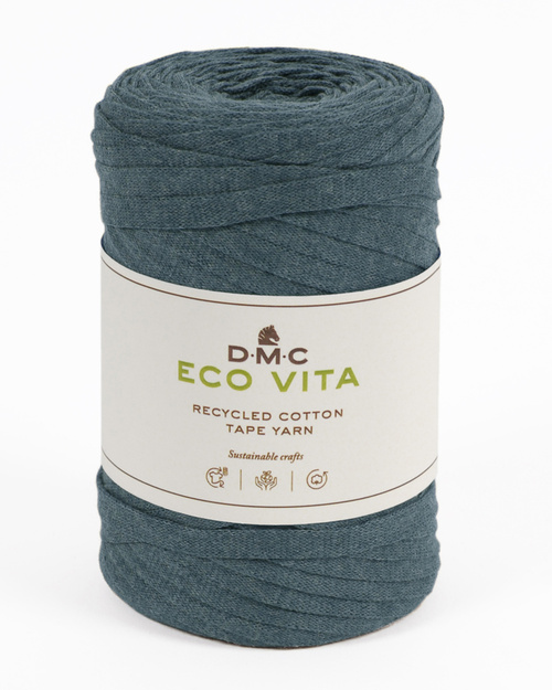 07 Eco Vita Tape Yarn - blå