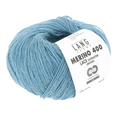 378 Merino 400 lace - turquoise mèlange