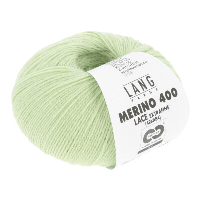 117 Merino 400 lace - faint green
