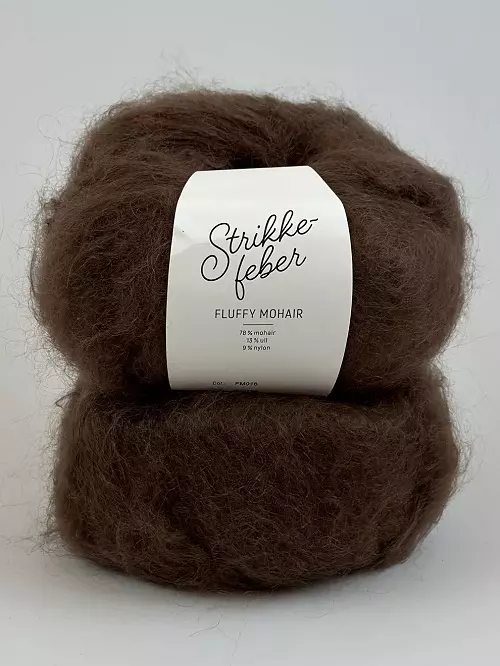 916 Fluffy Mohair - sjokolade