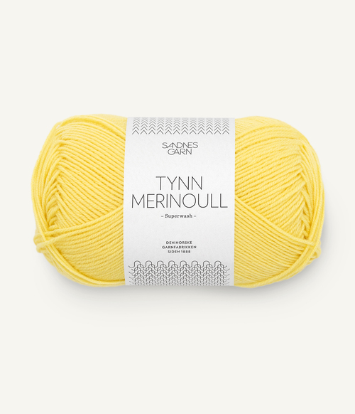 9004 Tynn Merinoull - lemon