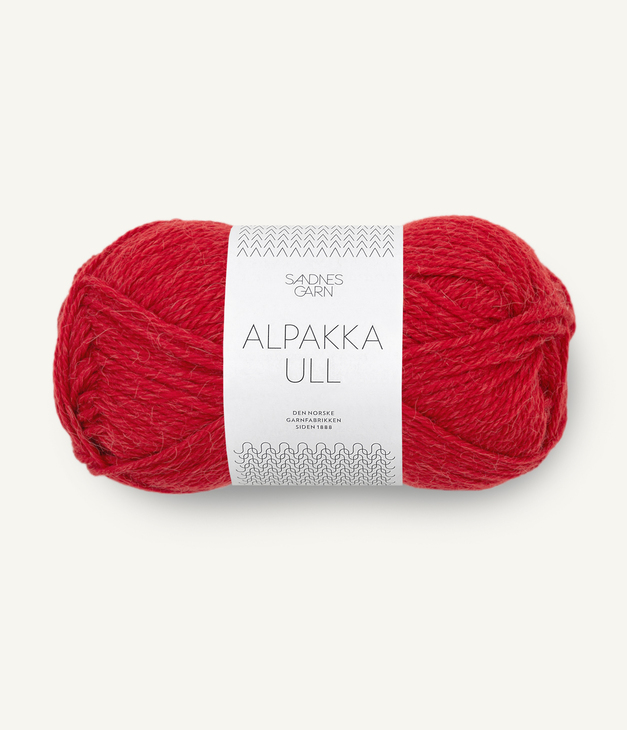 4227 Alpakka Ull - equerstrian red