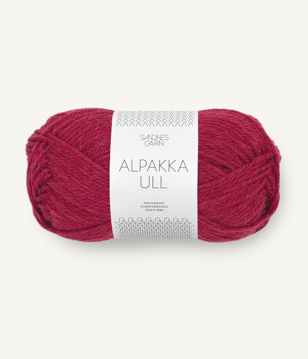 4255 Alpakka Ull - rumba red