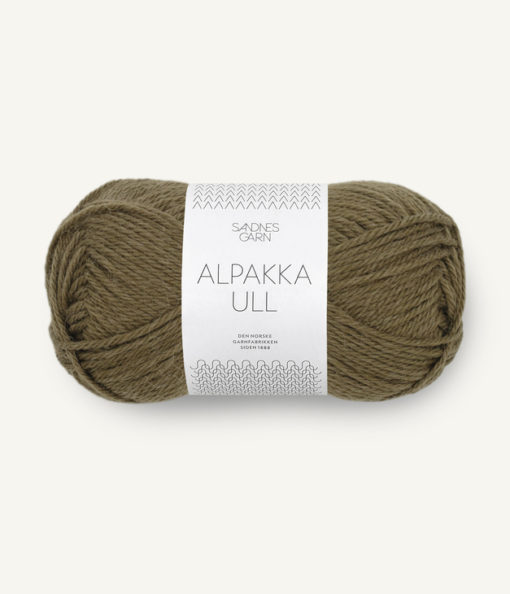 9873 Alpakka Ull - dark olive