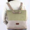 Backpack - khaki/ecru