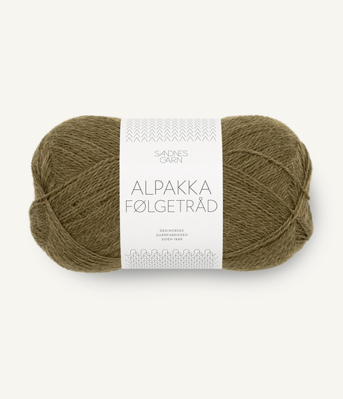 9873 Alpakka følgetråd - dark olive