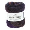 213 Mille Colori Socks & Lace Luxe - light brown/petrol/eggplant