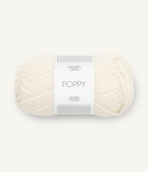 1002 Poppy - hvit