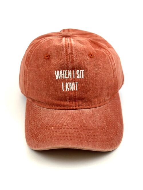 Caps - when I sit I knit