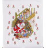 Julenissen med to barn, adventskalender 40x50 5125/40