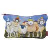 Zipped pouch - happy sheep