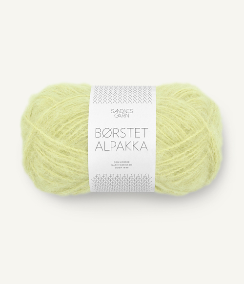 9523 Børstet Alpakka - lime punch