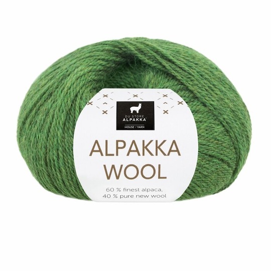 584 Alpakka Wool - grønn melert